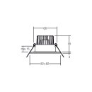 Brumberg 38376073 LED-Einbaudownlight ITANSA-S BB16...