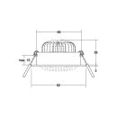 Brumberg 38378173 LED-Einbaustrahler 230V AC 7W 3000K...