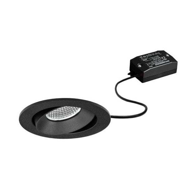 Brumberg 38379183 LED-Einbaustrahler 230V AC 7W 3000K Strukturschwarz
