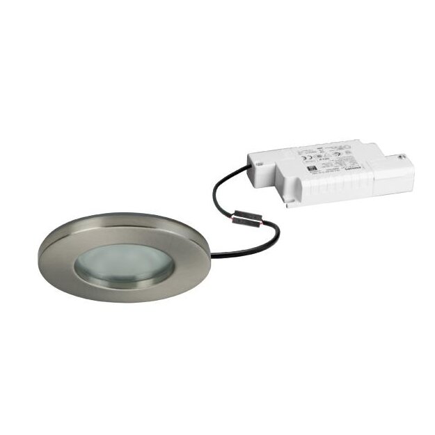 Brumberg 39149253 LED-Einbaudownlight OGDAN Nickel matt