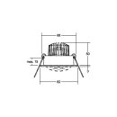 Brumberg 39187253 LED-Einbaustrahler 230V AC 6W 3000K...