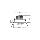 Brumberg 39188253 LED-Einbaustrahler 230V AC 6W 3000K...