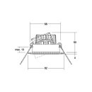 Brumberg 39303073 LED-Einbaustrahler 230V AC 6W 3000K...