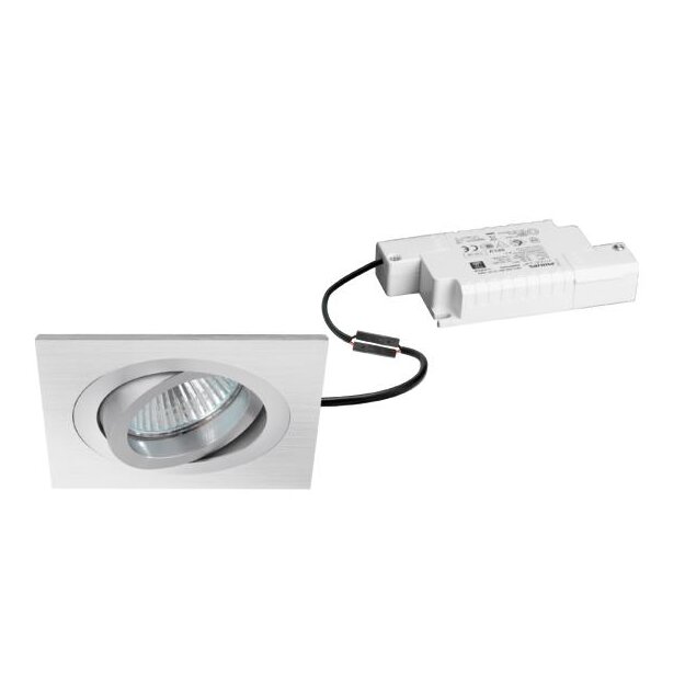 Brumberg 39310253 LED-Einbaustrahler 230V AC 6W 3000K Alu matt