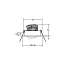 Brumberg 39310253 LED-Einbaustrahler 230V AC 6W 3000K Alu...