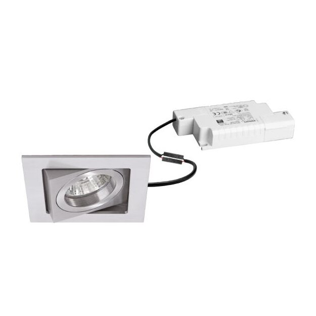 Brumberg 39323253 LED-Einbaustrahler 230V AC 6W 3000K Alu matt