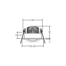 Brumberg 39355073 LED-Einbaustrahler 230V AC 6W 3000K...