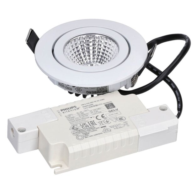 Brumberg 39363073 LED-Einbaustrahler 230V AC 6W 3000K Weiß