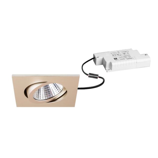 Brumberg 39364633 LED-Einbaustrahler 230V AC 7W 3000K Champagner matt