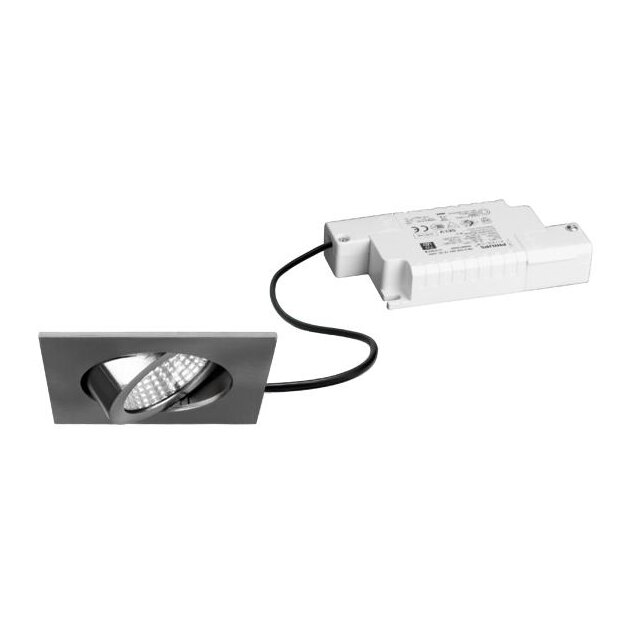 Brumberg 39365153 LED-Einbaustrahler 230V AC 6W 3000K Nickel matt