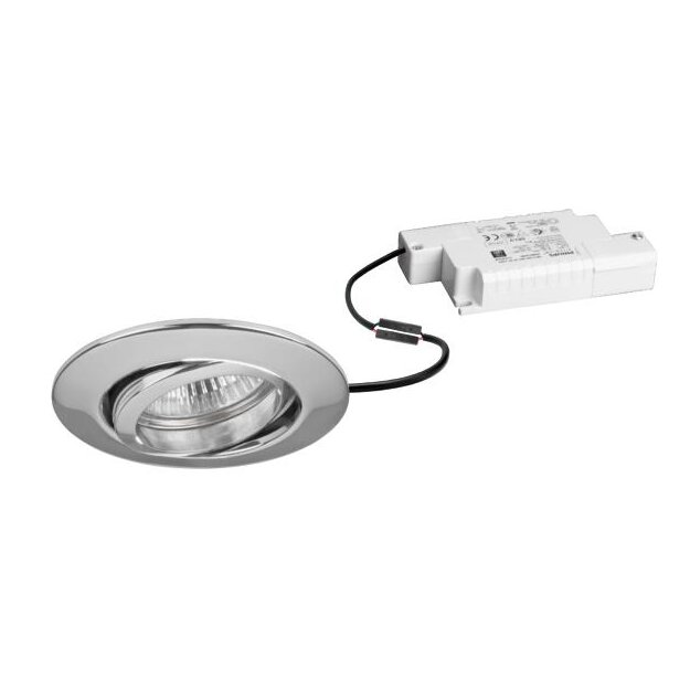 Brumberg 39373023 LED-Einbaustrahler 230V AC 6W dim2warm Chrom