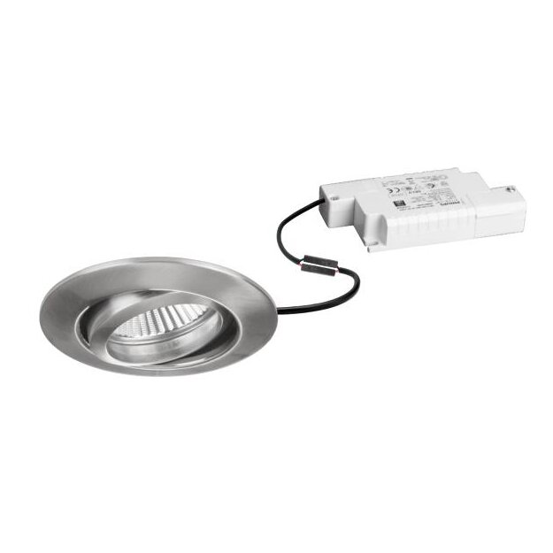 Brumberg 39373153 LED-Einbaustrahler 230V AC 6W dim2warm Nickel matt