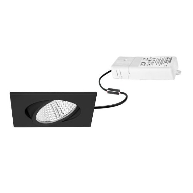 Brumberg 39396083 LED-Einbaustrahler 230V AC 12W 3000K Schwarz