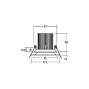 Brumberg 39406073 LED-Einbaudownlight CARESA Weiß