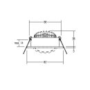 Brumberg 39461253 LED-Einbaustrahler 230V AC 6W dim2warm...