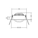 Brumberg 39462073 LED-Einbaustrahler 230V AC 6W dim2warm...
