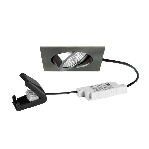 Brumberg 39465153 LED-Einbaustrahler 230V AC 6W 3000K Nickel matt