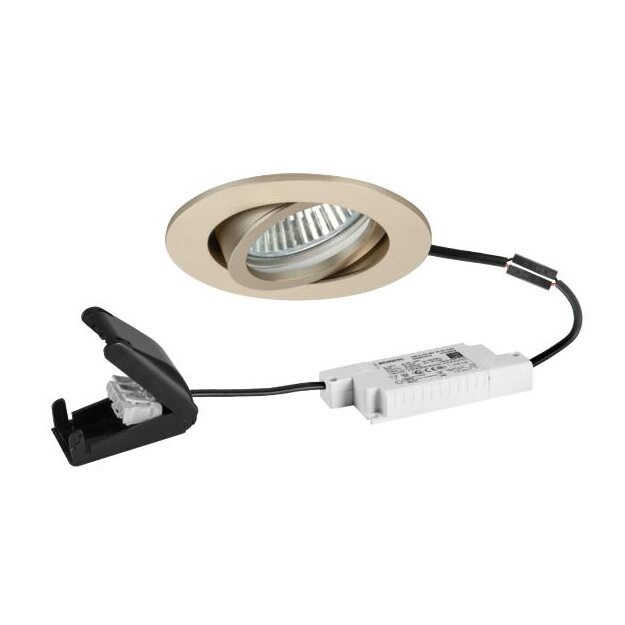 Brumberg 39483633 LED-Einbaustrahler 230V AC 6W d2w Champagner matt