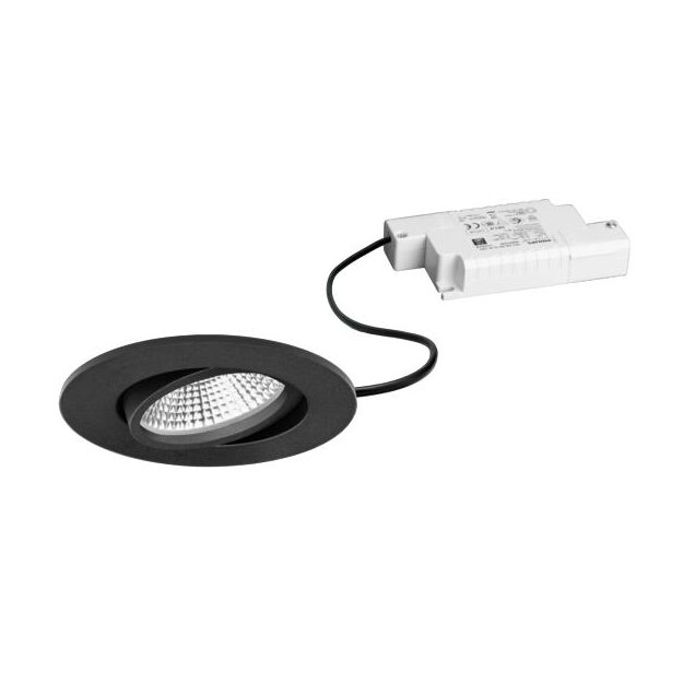 Brumberg 39484183 LED-Einbaustrahler 230V AC 7W 3000K IP65 Strukturschwarz