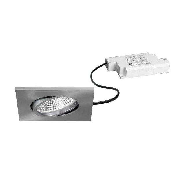 Brumberg 39488153 LED-Einbaustrahler 230V AC 7W 3000K IP65 Nickel matt