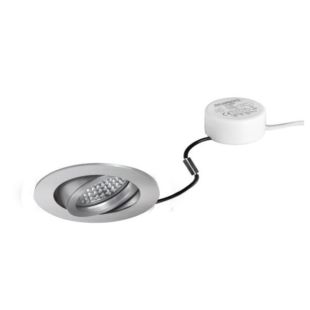 Brumberg 40143253 LED-Einbaustrahler 230V AC 6W 3000K Alu matt