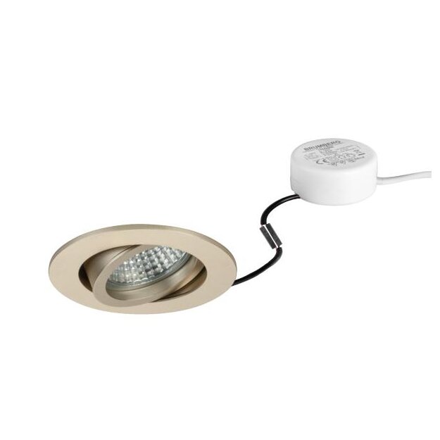 Brumberg 40143633 LED-Einbaustrahler 230V AC 6W 3000K Champagner matt