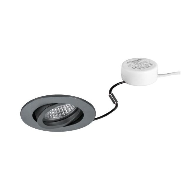 Brumberg 40143643 LED-Einbaustrahler 230V AC 6W 3000K Titan matt