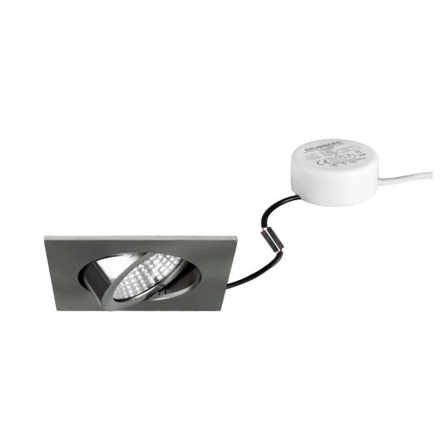 Brumberg 40365153 LED-Einbaustrahler 230V AC 6W 3000K Nickel matt