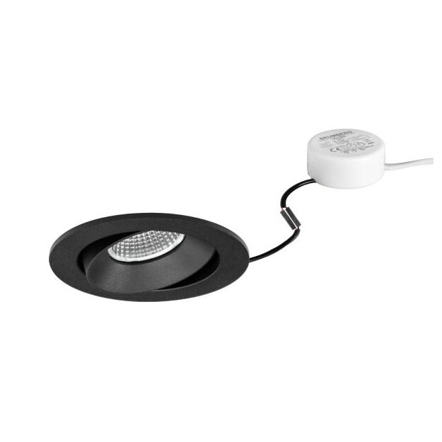 Brumberg 40379183 LED-Einbaustrahler 230V AC 7W 3000K Strukturschwarz