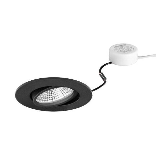 Brumberg 40484183 LED-Einbaustrahler 230V AC 7W 3000K IP65 Strukturschwarz