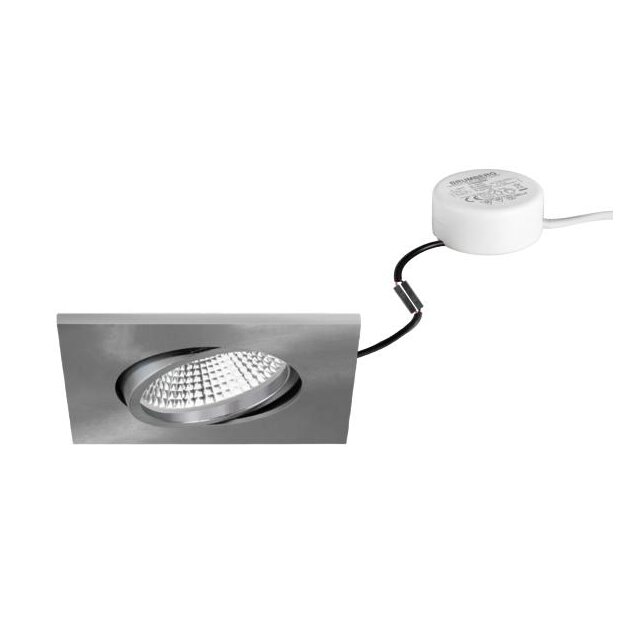 Brumberg 40488153 LED-Einbaustrahler 230V AC 7W 3000K IP65 Nickel matt