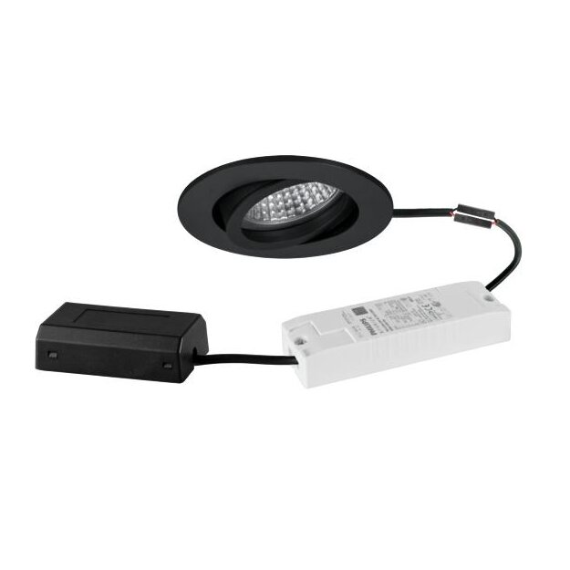 Brumberg 41443083 LED-Einbaustrahler 230V AC 6W 3000K Schwarz