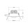 Brumberg 41444643 LED-Einbaustrahler 230V AC 6W 3000K Titan matt