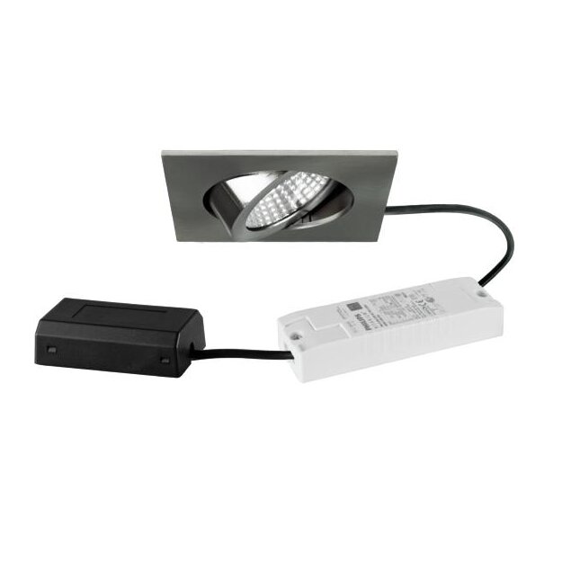 Brumberg 41465153 LED-Einbaustrahler 230V AC 6W 3000K Nickel matt