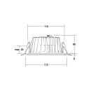 Brumberg 41542074 LED-Einbaudownlight LYDON MINI Weiß