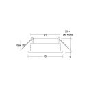 Brumberg 45000170 Einbaumodul Rund Strukturweiß