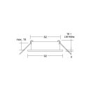 Brumberg 45008170 Einbaumodul Rund Strukturweiß