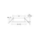 Brumberg 45009180 Einbaumodul Quadratisch Strukturschwarz