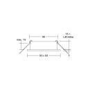 Brumberg 45011180 Einbaumodul Quadratisch Strukturschwarz