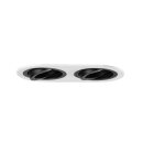 Brumberg 45020550 Einbaumodul Oval 2-lampig Strukturschwarz