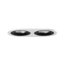 Brumberg 45021550 Einbaumodul Oval 2-lampig Strukturschwarz