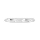Brumberg 45022170 Einbaugehäuse Bündig 2-fach Oval Vertieft Schwenkbar Strukturweiß