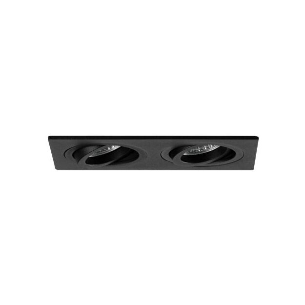Brumberg 45023180 Einbaumodul Rechteckig 2-lampig Strukturschwarz