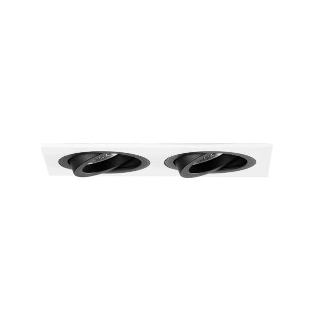 Brumberg 45023550 Einbaumodul Rechteckig 2-lampig Strukturschwarz