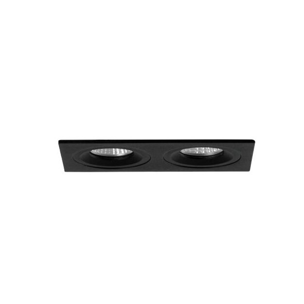 Brumberg 45024180 Einbaumodul Rechteckig 2-lampig Strukturschwarz