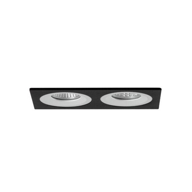 Brumberg 45024560 Einbaumodul Rechteckig 2-lampig Strukturweiß