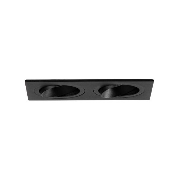 Brumberg 45025180 Einbaumodul Rechteckig 2-lampig Strukturschwarz