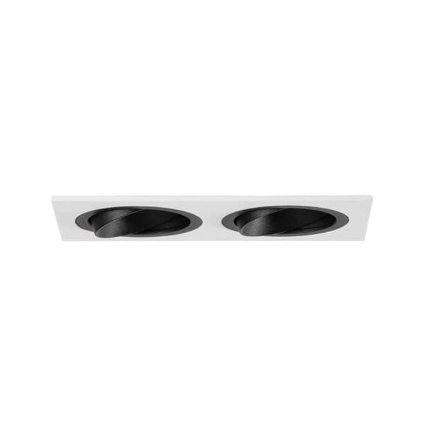 Brumberg 45025550 Einbaumodul Rechteckig 2-lampig Strukturschwarz
