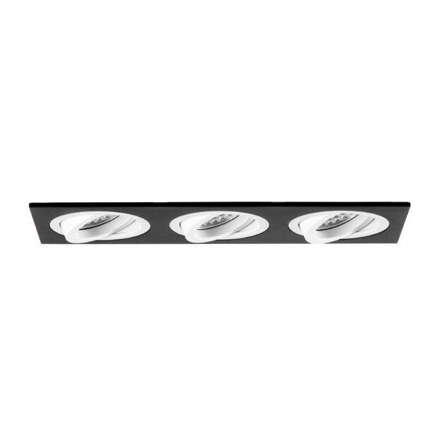 Brumberg 45026560 Einbaumodul Rechteckig 3-lampig Strukturweiß