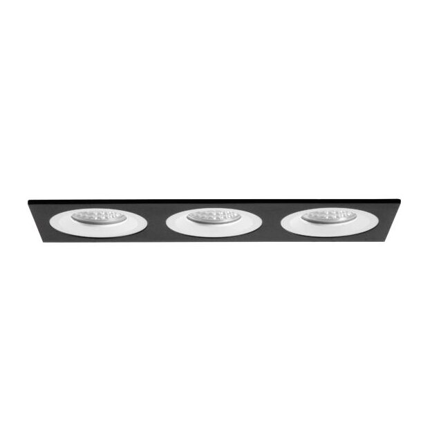 Brumberg 45027560 Einbaumodul Rechteckig 3-lampig Strukturweiß